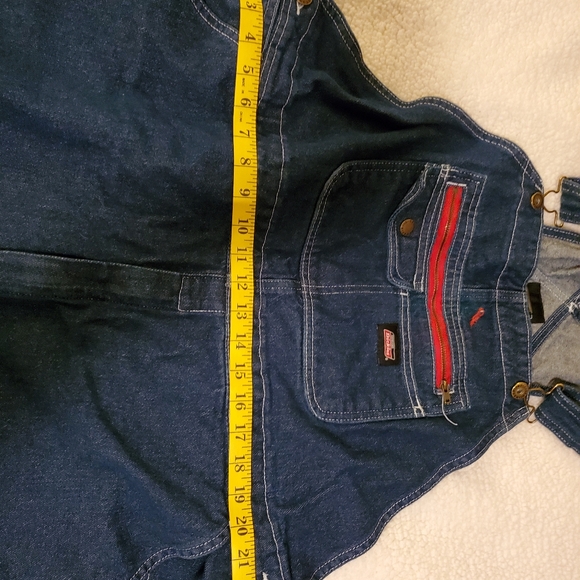 Men's Dickie Bib Overalls. Size XL. Dark denim. In good condition - Picture 4 of 8